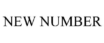NEW NUMBER