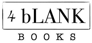 4 BLANK BOOKS