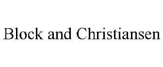 BLOCK AND CHRISTIANSEN
