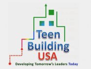 TEEN BUILDING USA DEVELOPING TOMORROW'S LEADERS TODAY