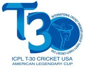 T-30 INTERNATIONAL CRICKET PREMIER LEAGUE THIRTY-THIRTY CRICKET USA ICPL T-30 CRICKET USA AMERICAN LEGENDARY CUP