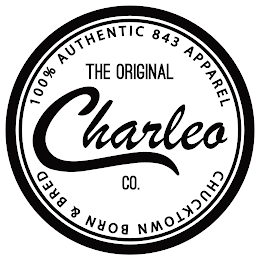 100% AUTHENTIC 843 APPAREL THE ORIGINAL CHARLEO CO. CHUCKTOWN BORN & BRED