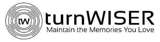TW TURNWISER MAINTAIN THE MEMORIES YOU LOVE