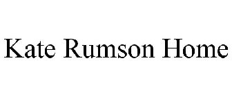 KATE RUMSON HOME