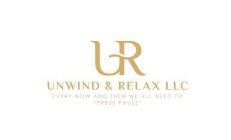 UR UNWIND & RELAX LLC EVERY NOW AND THEN WE ALL NEED TO 