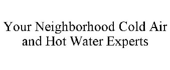 YOUR NEIGHBORHOOD COLD AIR AND HOT WATER EXPERTS