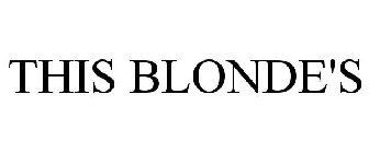 THIS BLONDE'S