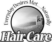 EVERYDAY DESIRES MET . . . NATURALLY HAIR CARE
