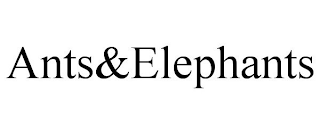 ANTS&ELEPHANTS