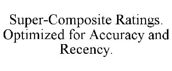 SUPER-COMPOSITE RATINGS. OPTIMIZED FOR ACCURACY AND RECENCY.