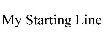 MY STARTING LINE