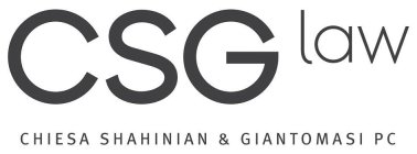 CSG LAW CHIESA SHAHINIAN & GIANTOMASI PC