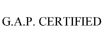 G.A.P. CERTIFIED