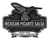 MEXICAN PICANTE SALSA SALSA BRAVA COLIBRÍ SPICE YOUR MIND, BODY, AND SOUL