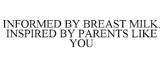 INFORMED BY BREAST MILK. INSPIRED BY PARENTS LIKE YOU