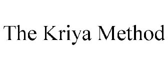 THE KRIYA METHOD