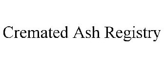 CREMATED ASH REGISTRY