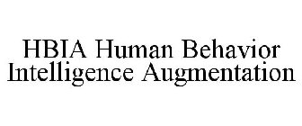 HBIA HUMAN BEHAVIOR INTELLIGENCE AUGMENTATION