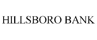 HILLSBORO BANK