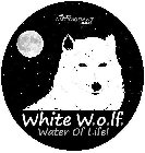 ALKALINE ANTIOXIDANT IONIZED WHITE W.O.LF. WATER OF LIFE!