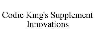 CODIE KING'S SUPPLEMENT INNOVATIONS