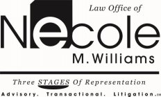 LAW OFFICE OF NECOLE M. WILLIAMS THREE STAGES OF REPRESENTATION ADVISORY. TRANSACTIONAL. LITIGATION.