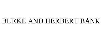 BURKE AND HERBERT BANK