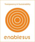 TRANSPARENCY IN SUSTAINABILITY ENABLESUS