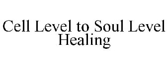 CELL LEVEL TO SOUL LEVEL HEALING
