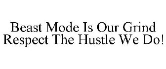BEAST MODE IS OUR GRIND RESPECT THE HUSTLE WE DO!