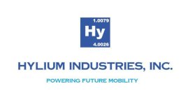 HY 1.0079 4.0026 HYLIUM INDUSTRIES, INC. POWERING FUTURE MOBILITY