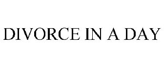 DIVORCE IN A DAY