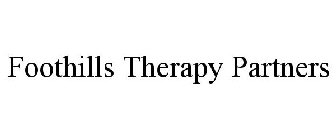 FOOTHILLS THERAPY PARTNERS