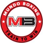 MUNDO BOXING MB TRAIN TO WIN