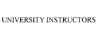 UNIVERSITY INSTRUCTORS