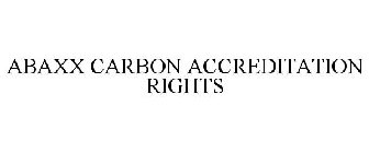 ABAXX CARBON ACCREDITATION RIGHTS
