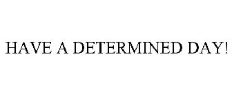 HAVE A DETERMINED DAY!