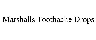 MARSHALLS TOOTHACHE DROPS