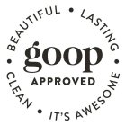 GOOP APPROVED BEAUTIFUL LASTING CLEAN IT'S AWESOME