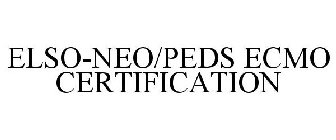 ELSO-NEO/PEDS ECMO CERTIFICATION
