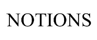 NOTIONS