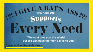 !?! I GIVE A RAT'S ASS !?! EST. APRIL 2021 SUPPORTS EVERY NEED 