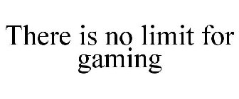 THERE IS NO LIMIT FOR GAMING