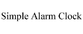 SIMPLE ALARM CLOCK