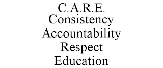 C.A.R.E. CONSISTENCY ACCOUNTABILITY RESPECT EDUCATION