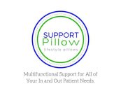 SUPPORT PILLOW LIFESTYLE PILLOWS MULTIFUNCTIONAL SUPPORT FOR ALL OF YOUR IN AND OUT PATIENT NEEDS.