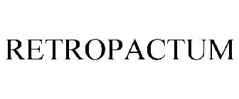 RETROPACTUM