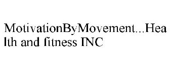 MOTIVATIONBYMOVEMENT...HEALTH AND FITNESS INC