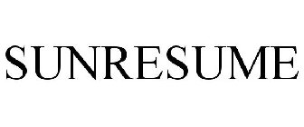 SUNRESUME
