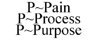 P~PAIN P~PROCESS P~PURPOSE